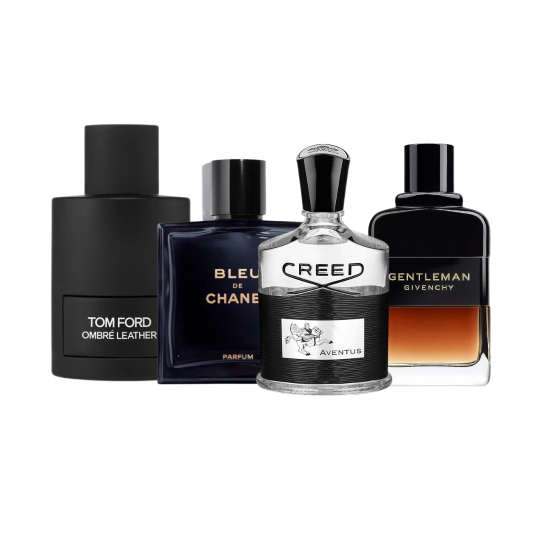 Gentleman Set -  Bleu de Chanel, Tom Fort Ombre, Gentleman Réserve, Creed Aventus (ACHETEZ 2, OBTENEZ 4)