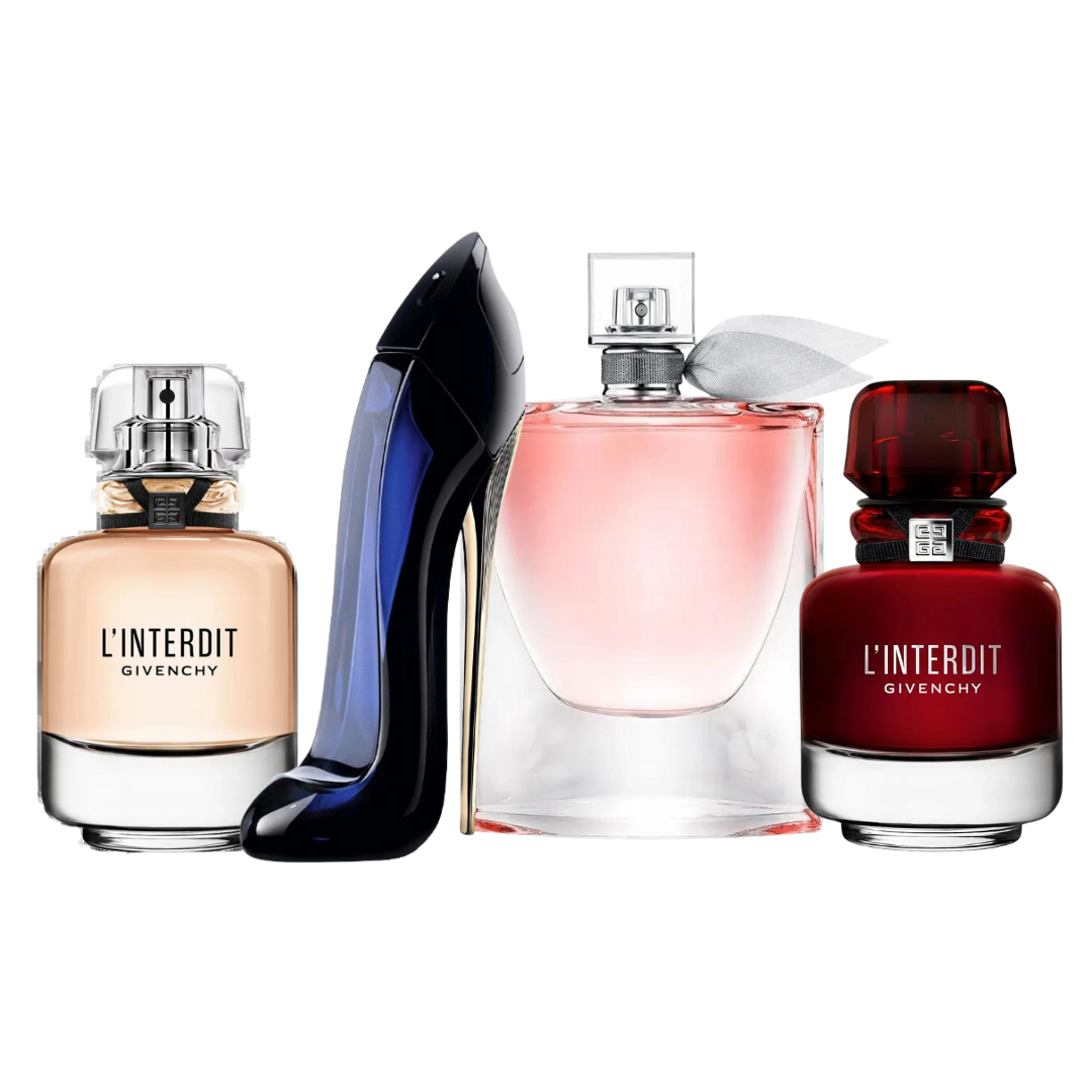 4 Parfums - L'Interdit , L'Interdit Rouge, Good Girl et La Vie Est Belle (ACHETEZ 2, RECEVEZ-EN 4)