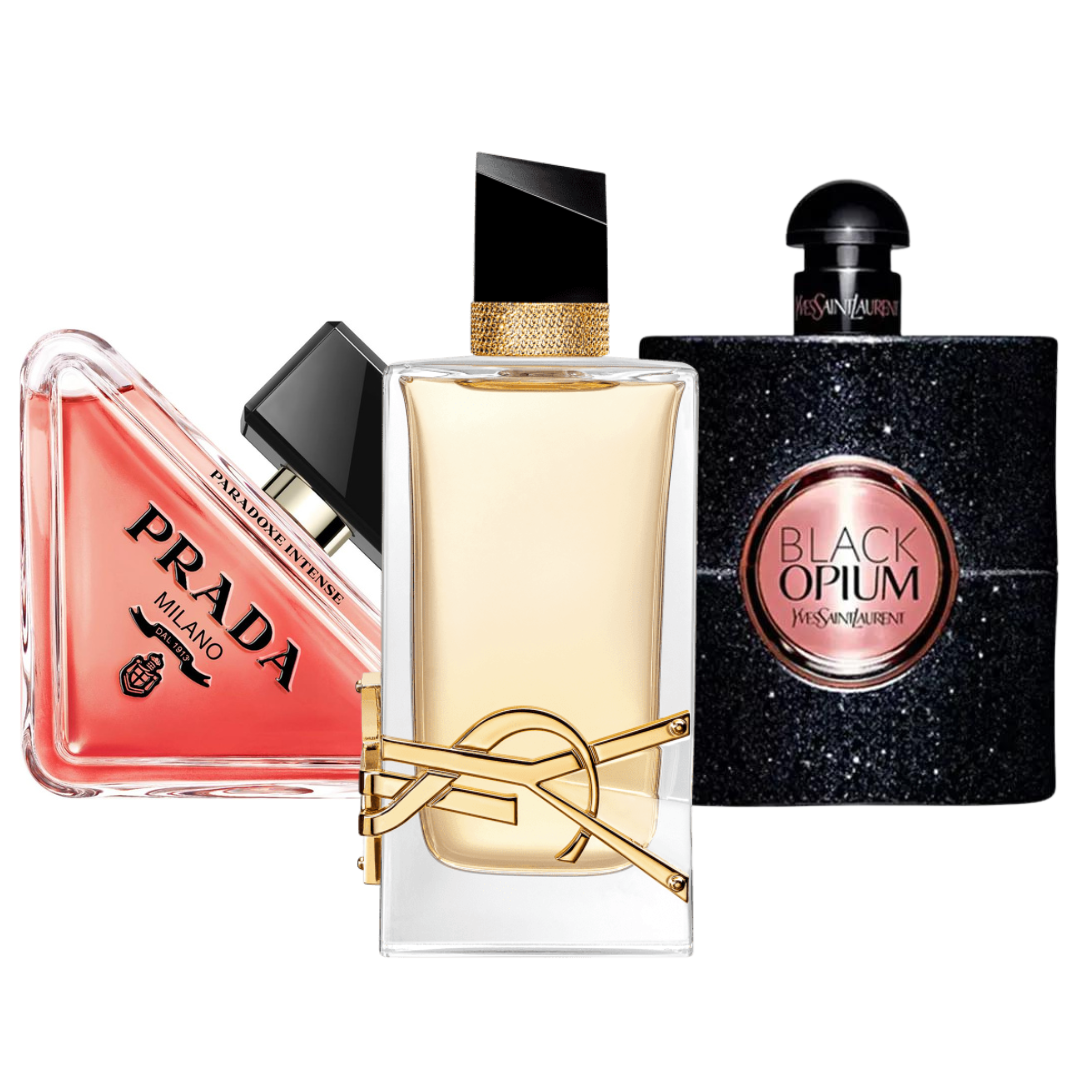 3 Parfums Prada Paradoxe, Black Opium Yves Saint Laurent, Libre (Eau de Parfum)